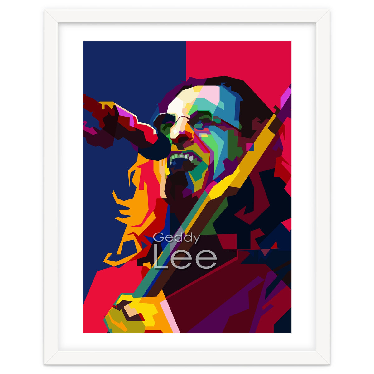 Geddy Lee RUSH Singer Pop Art WPAP