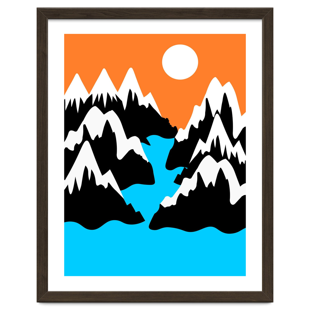 Mountainous River Mouth