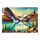 Vintage Lake Louise Banff Poster, Canada (Print Only) thumbnail
