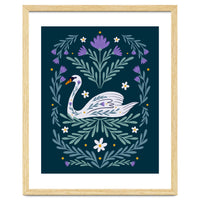 Swan Purple And Teal