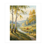 Golden Autumn Birch: A Riverside Walk (Print Only) thumbnail