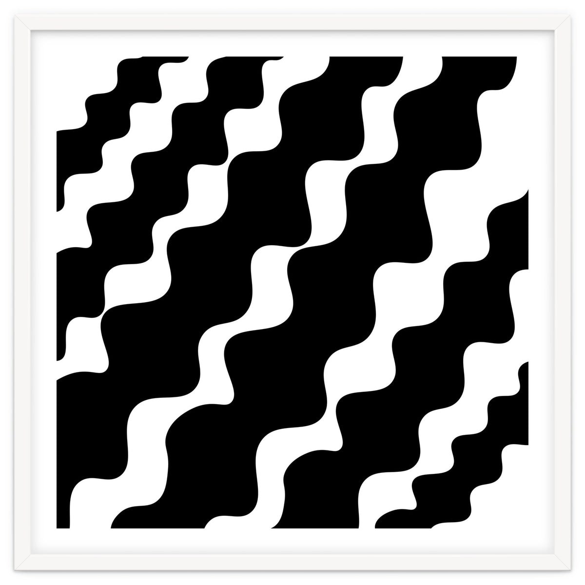 Black Wavy Pattern
