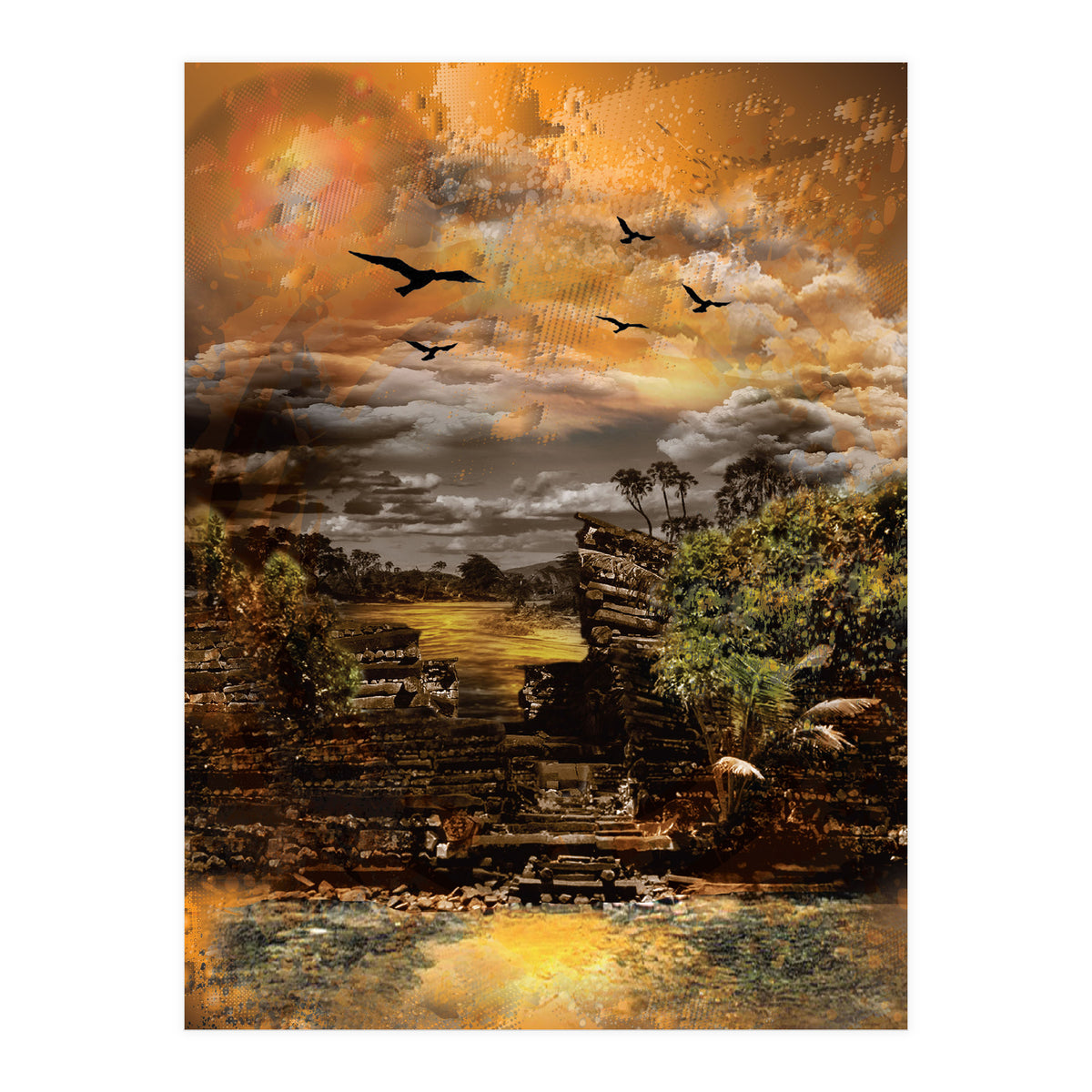 Mysterious Island Pacific Ocean (Print Only)