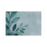 Gentle Leaf Whispers Teal (Print Only) thumbnail