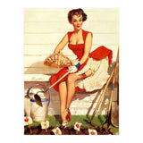 Sexy Lady With Her Little Garden (Print Only) thumbnail