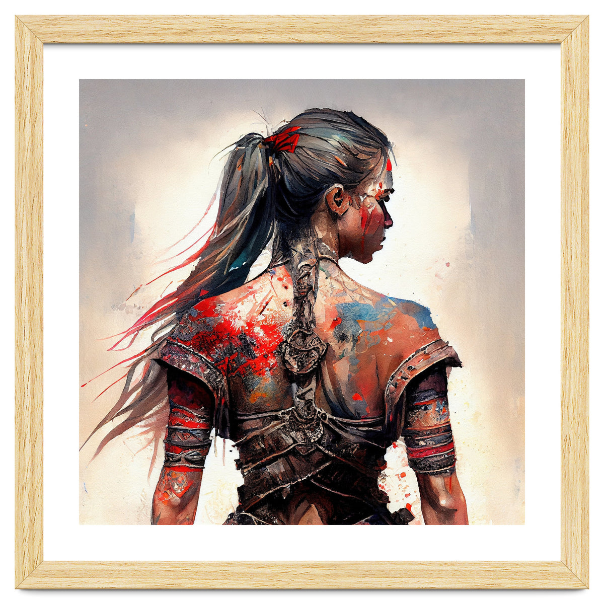 Powerful Warrior Back Woman #4