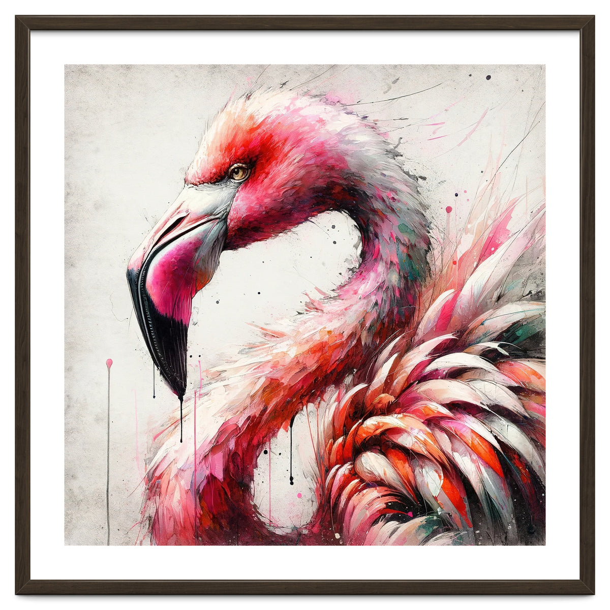 Watercolor Flamingo