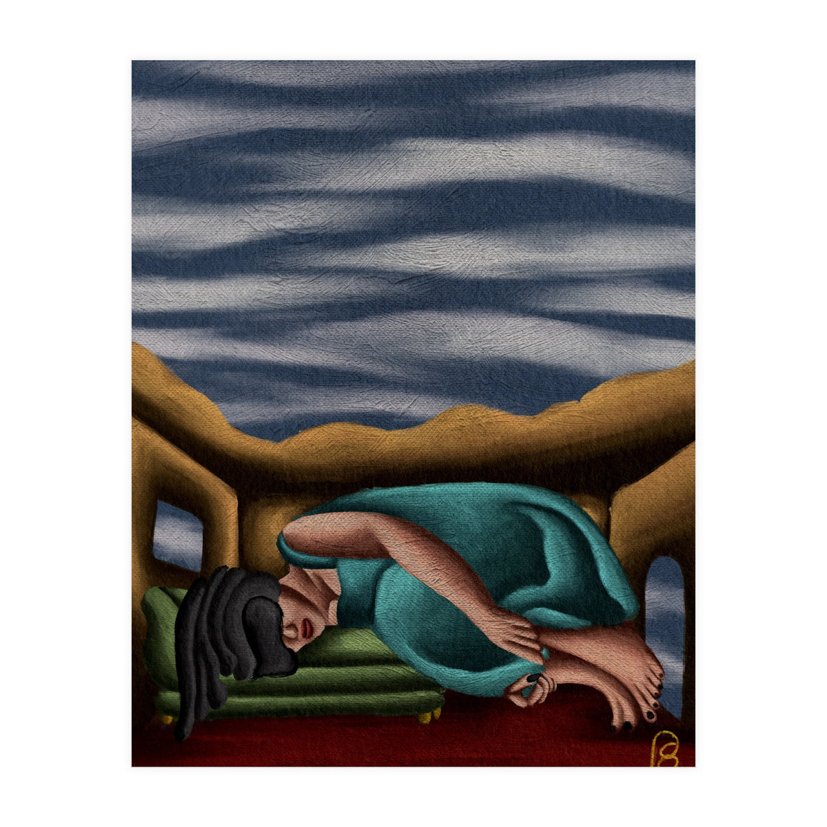 "Still Big, Still Heavy" (oil painting version) (Print Only)