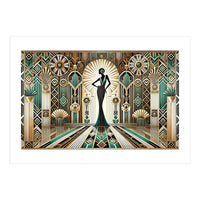 Art Deco Glamour Woman (Print Only)