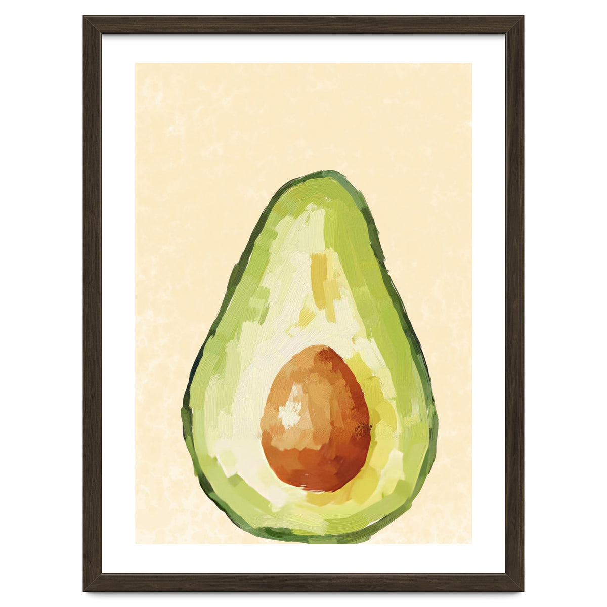 Avocado Half, Fresh Food Kitchen Art