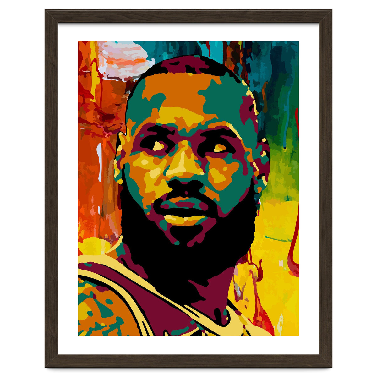 LeBron James Colorful abstract