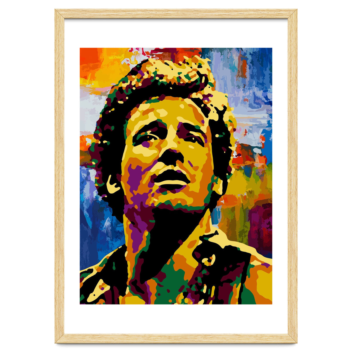 Bruce Springsteen Colorful abstract