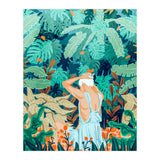 Backyard | Jungle Tropical Nature Painting | Botanical Plant Lady Banana Tree Garden Watercolor (Print Only) thumbnail