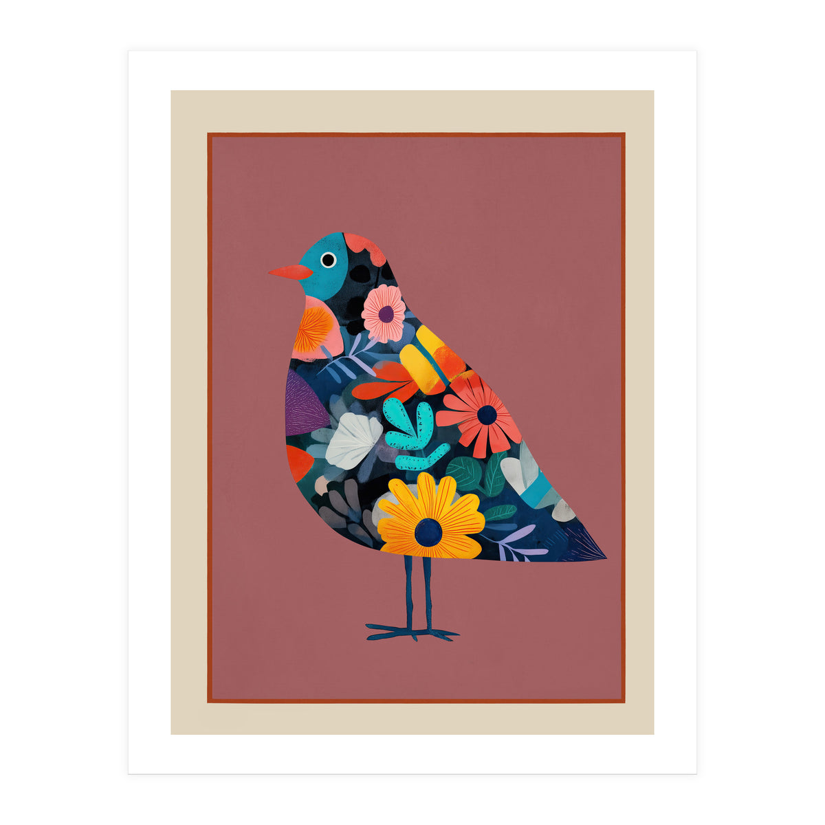 Floral Bird II (Print Only)