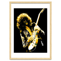 Jimmy Page American Rock Band Guitarist Legend in Pop Art