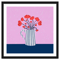 Poppies – pink and blue