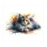 Whimsical Kitten Splash (Print Only) thumbnail