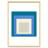 JOSEF ALBERS - HOMAGE TO THE SQUARE: BLUE WHITE GREY thumbnail