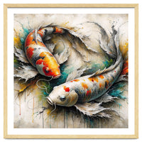 Watercolor Koi Fish Pair