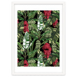 Banano Leaves Dark Jungle Red thumbnail