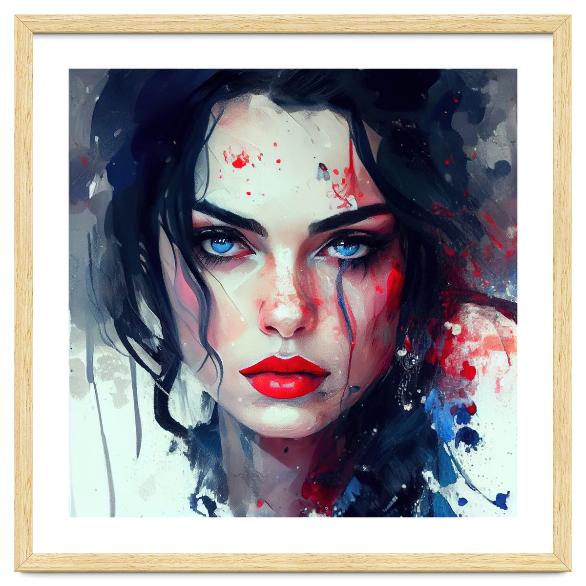 Watercolor Modern Snow White