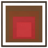 JOSEF ALBERS - HOMAGE TO THE SQUARE, RED, BROWN thumbnail
