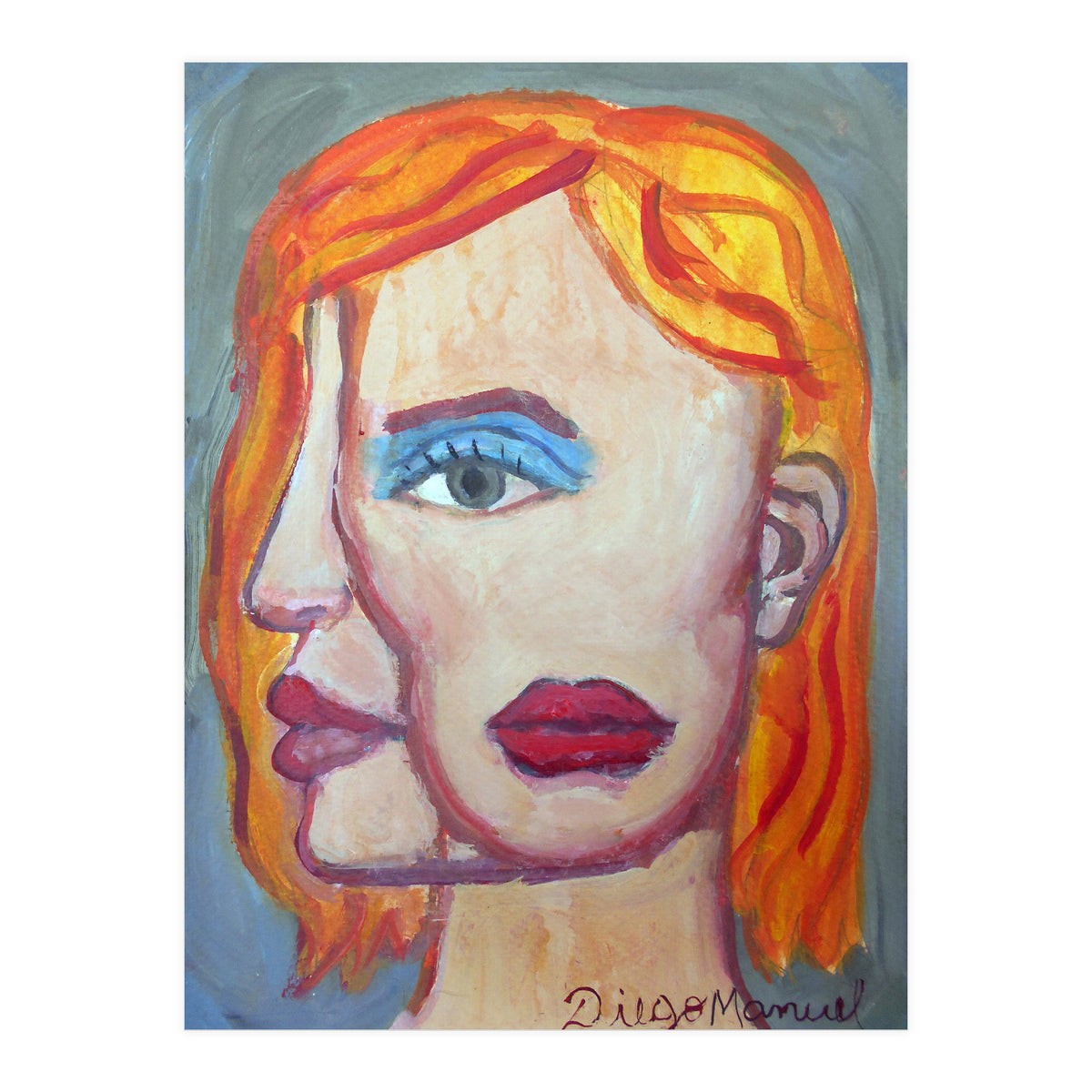 Cabeza De Mujer 6 B (Print Only)