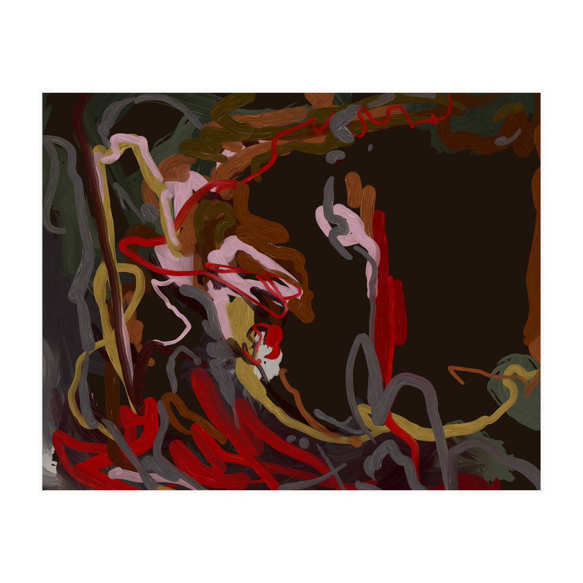 Abstract Fluidity oil painting (Print Only)