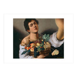 Boy With A Basket Of Fruit - Caravaggio - Selfie (Print Only) thumbnail