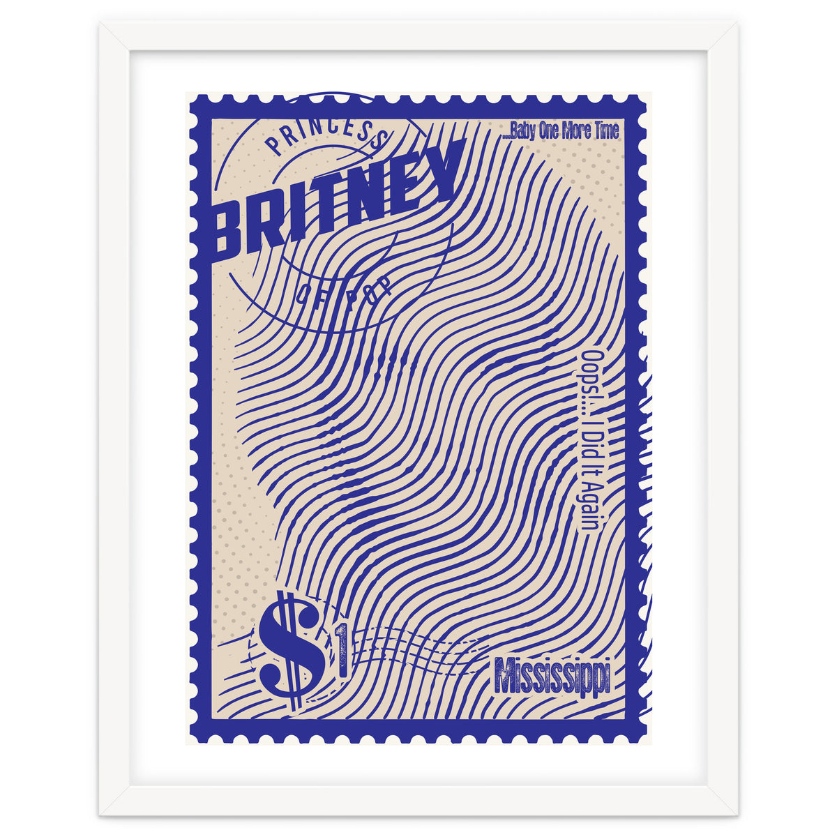 Britney Spears Stamps Art