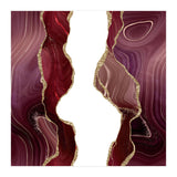 Burgundy & Gold Glitter Agate Texture 06 (Print Only) thumbnail