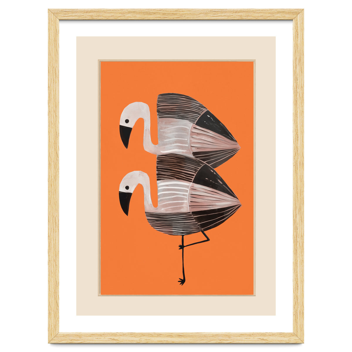 Tangerine Flamingos