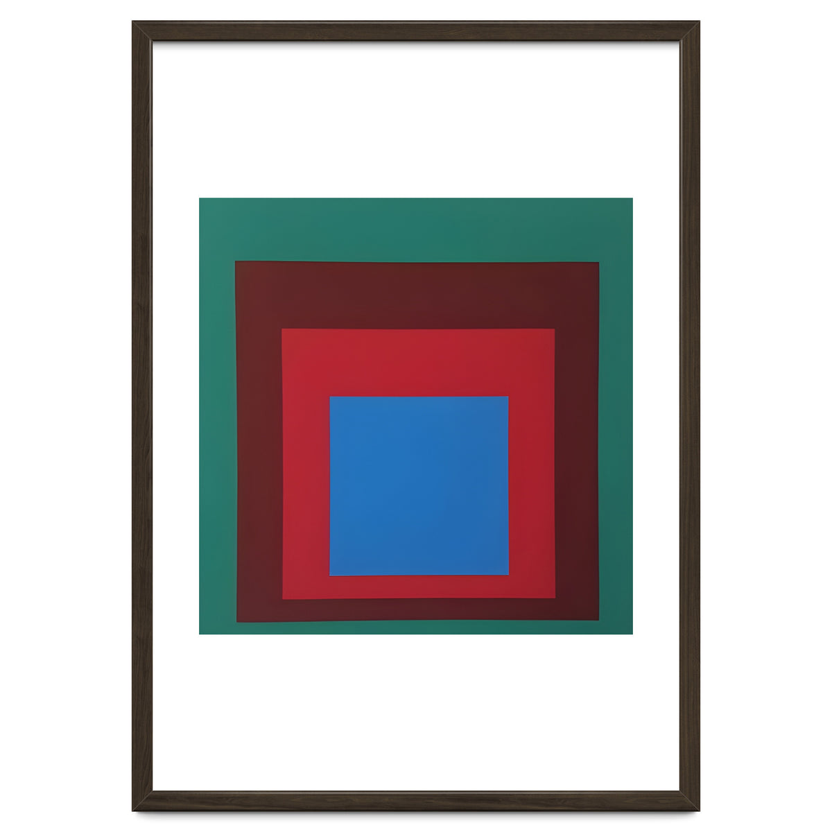 Josef Albers - HOMAGE TO THE SQUARE: Green, Red, Blue