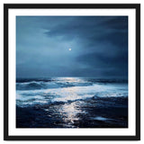 Midnight Seascape with Moonlight Reflecting thumbnail