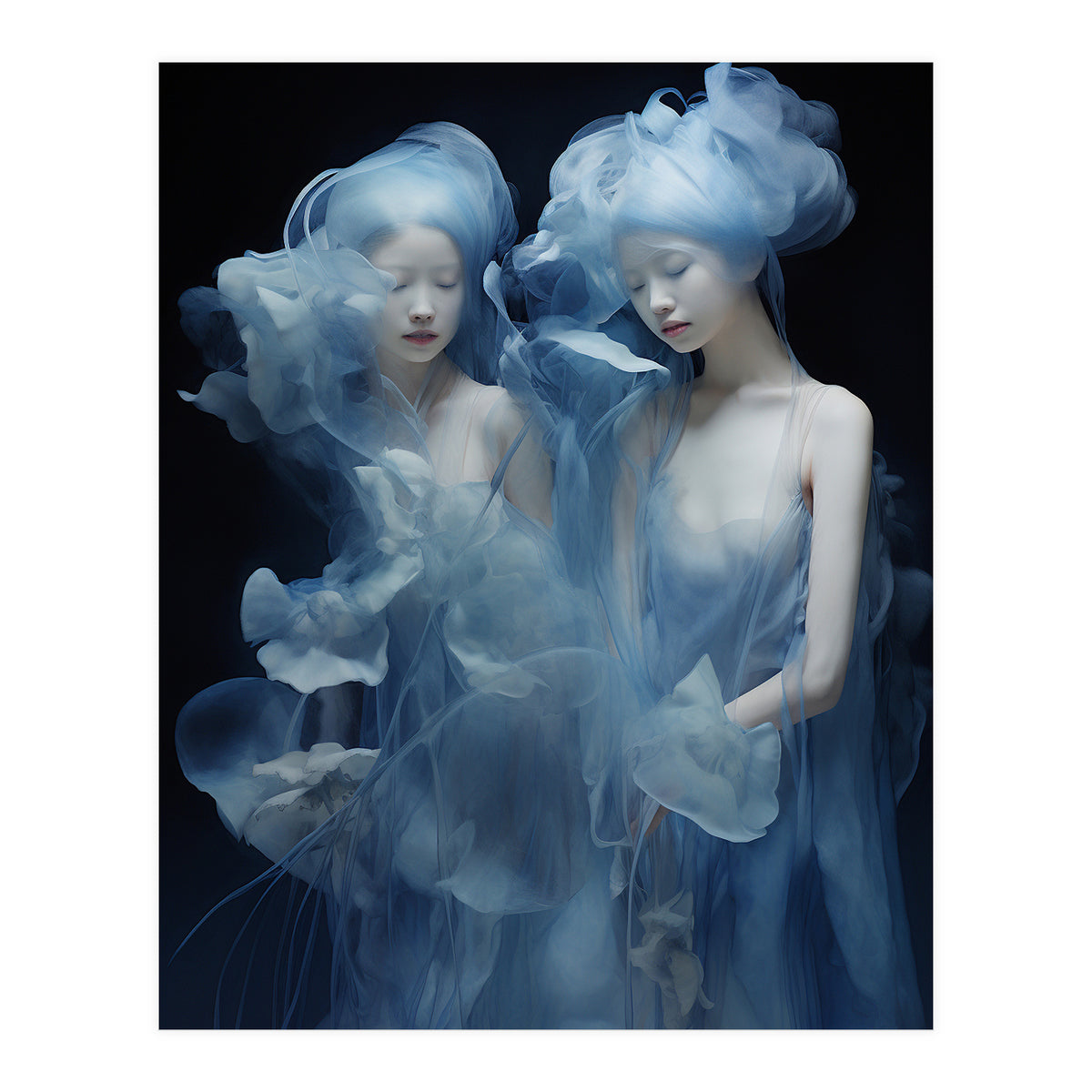 Adam247 Three Woman In Blue Costumes With Flowers In Their Hair Ea62bba6 9bb2 4b2c B3b6 4cd1319f5670 Copy (Print Only)