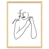 Eternally Connected, Abstract Line Art Love, Sketch Drawing Minimal, Eclectic Human Couple Connection Minimalism Concept thumbnail