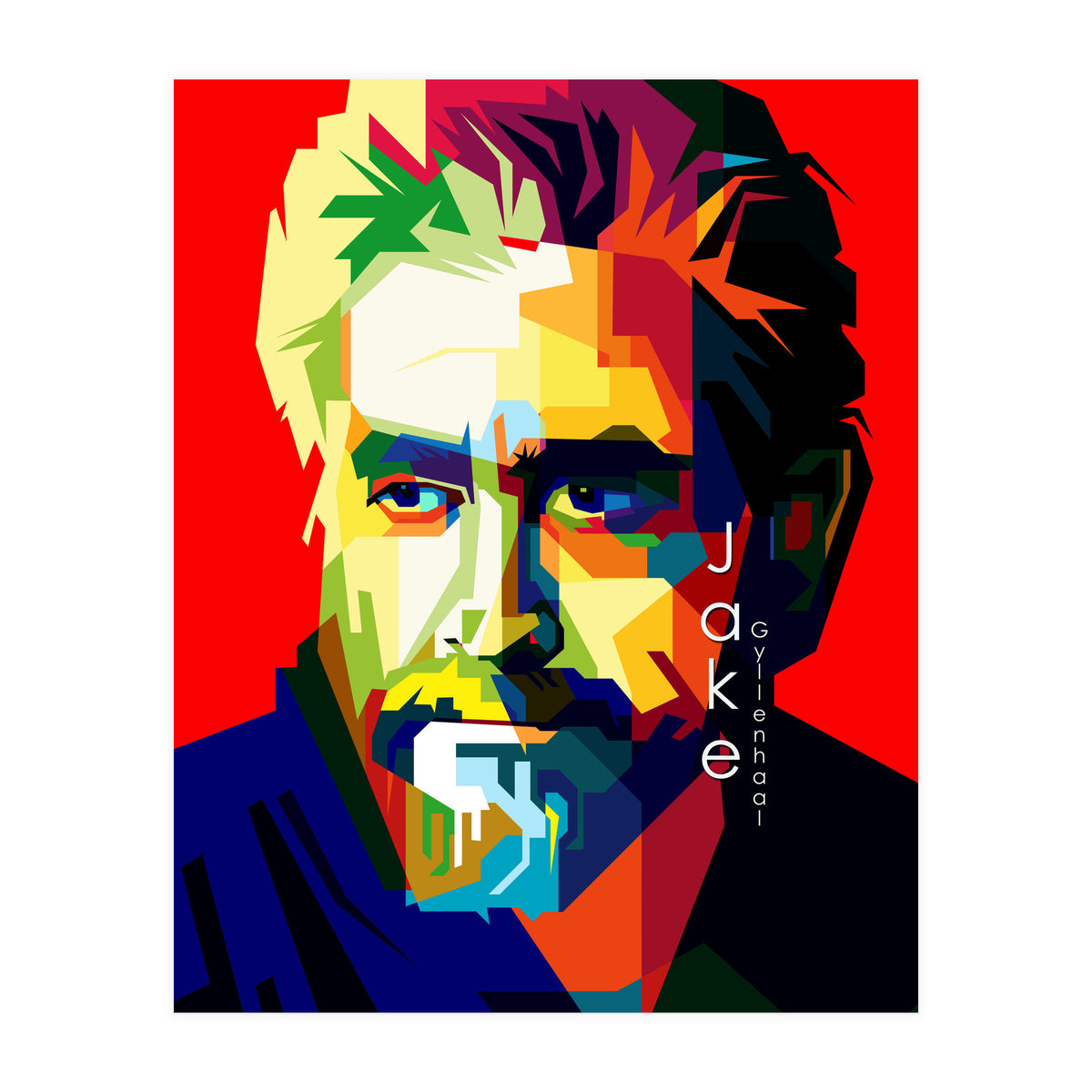 Jack Gyllenhaal Movies Actor Pop Art WPAP (Print Only)