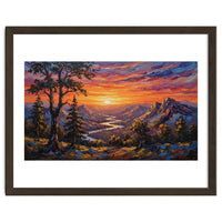 Sunset Over the Valley Peaks