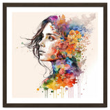 Quiet Muse In Watercolor Blooms thumbnail