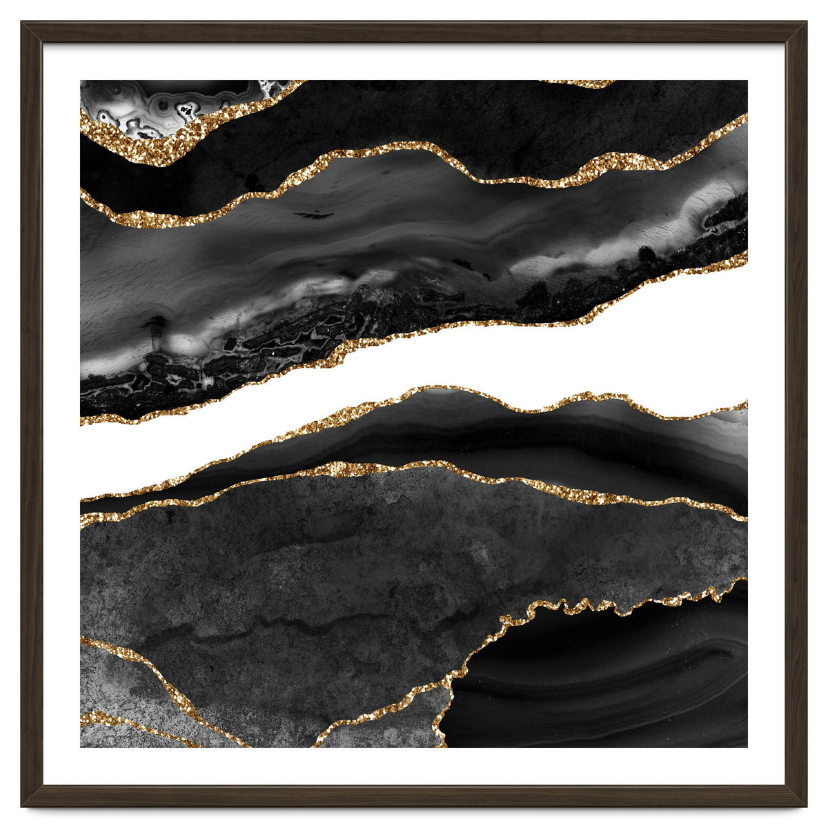Black & Gold Agate Texture 08