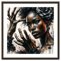 Noir Flamenco Hands Portrait