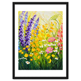 Sun-Drenched Wildflower Meadow Oil Painting thumbnail