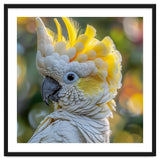 Yellow Crested Cockatoo Bird Close Up Portrait thumbnail