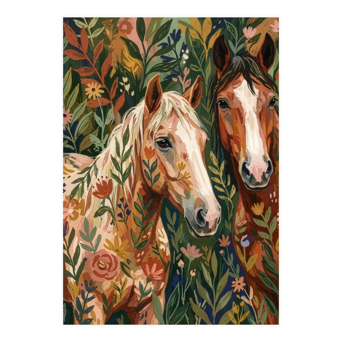 Wildflower Equine Duo (Print Only)
