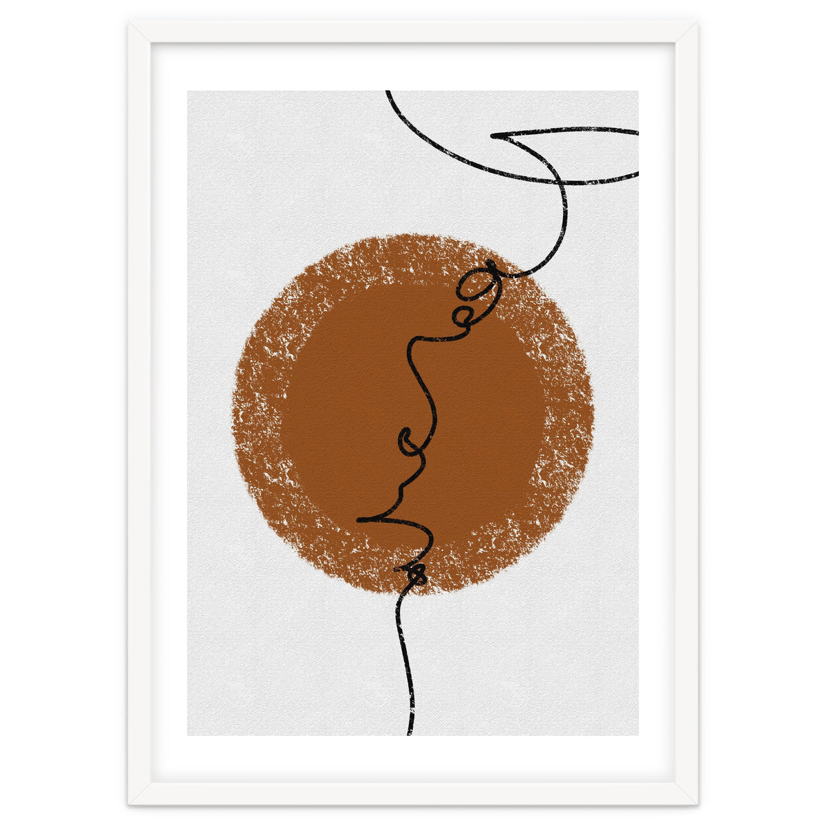 Abstract Brown and Black Lines