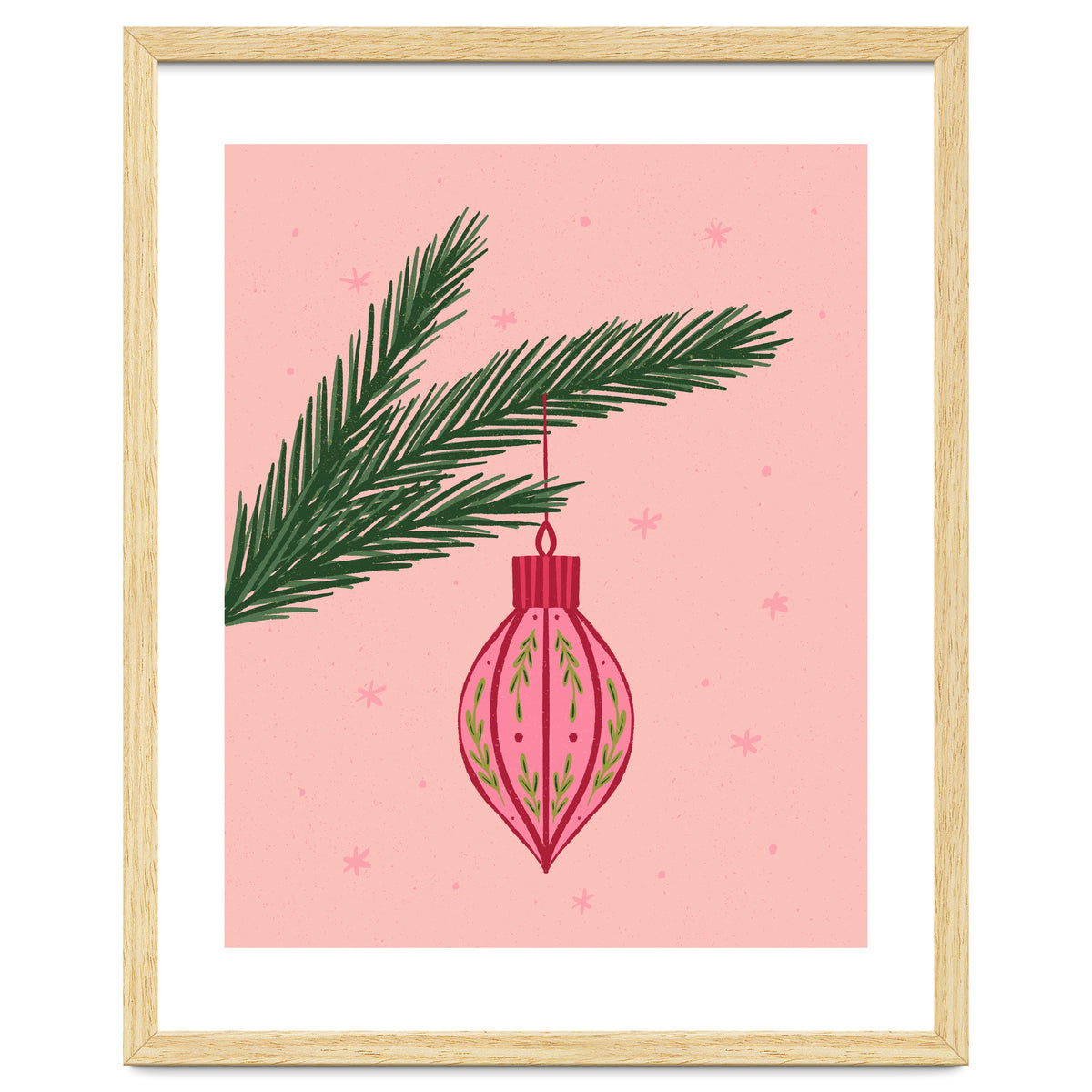 Christmas Globe with tree branch