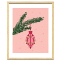 Christmas Globe with tree branch