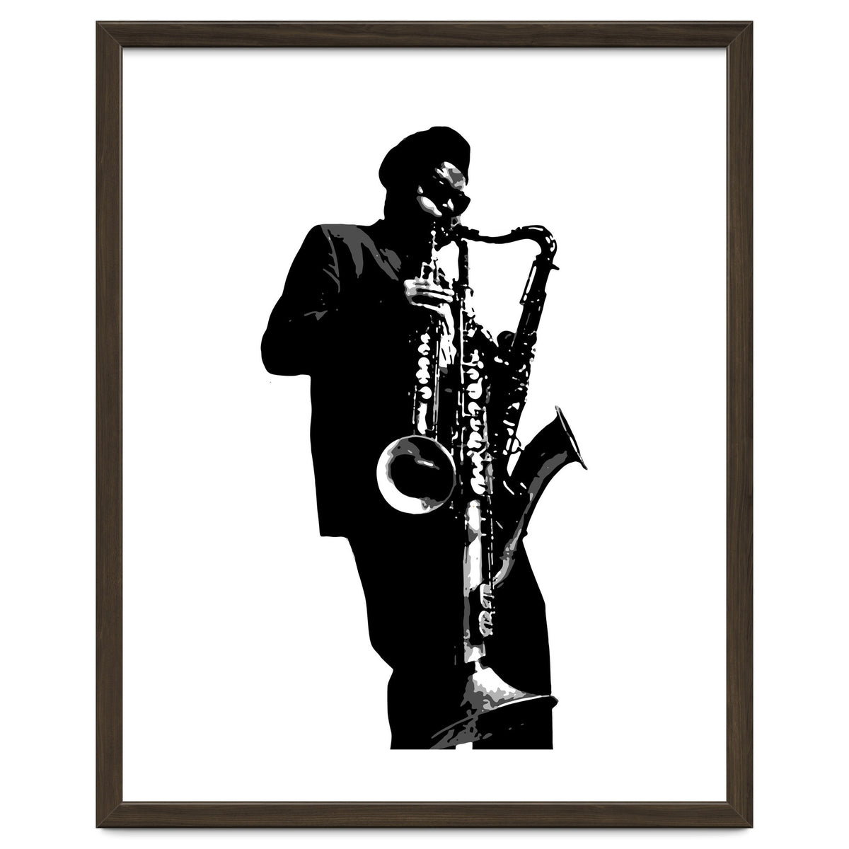 Rahsaan Roland Kirk Jazz Music Legend in Grayscale