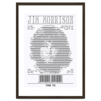 Receipt Art Jim Morrison