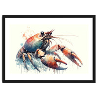 Colorful Lobster Watercolor